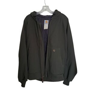 Vintage Men's Carhartt Insulated Hooded Jacket
